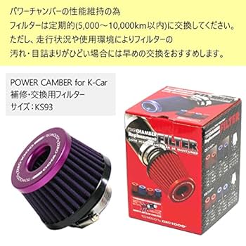 ZERO1000 パワーチャンバー エアフィルター(箱&説明書付き) Amazon | ZERO-1000 ( ゼロセン ) エアクリーナーキット